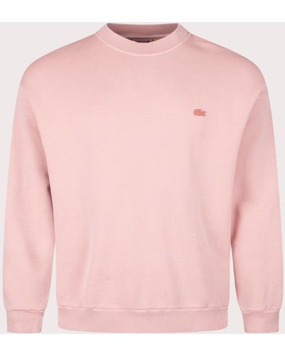 Lacoste Tonal Embroidered Sweatshirt - Pink