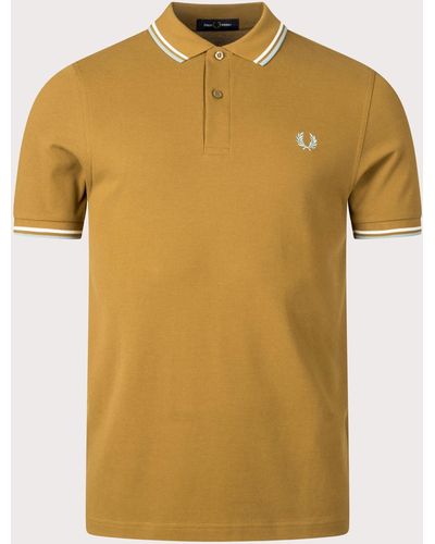 Fred Perry Twin Tipped Polo Shirt - Yellow