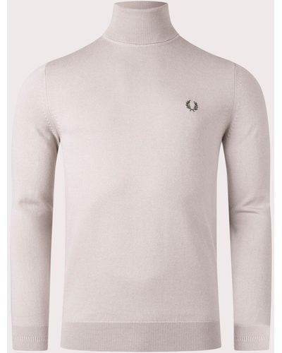 Fred Perry Roll Neck Jumper - Multicolour