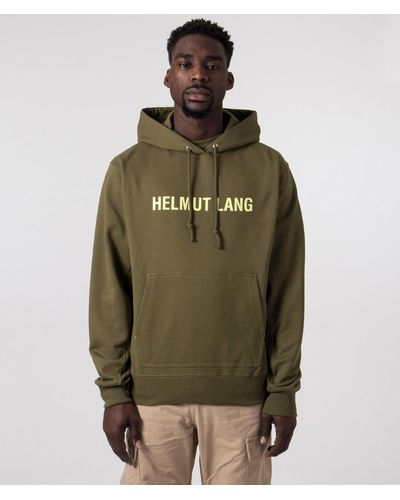 Helmut Lang Relaxed Fit Outer Space Hoodie - Green
