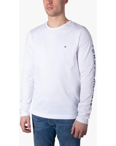 Tommy Hilfiger Long Sleeve Logo Detail T-shirt - White