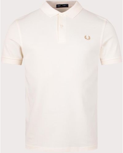 Fred Perry Plain Polo Shirt - Natural