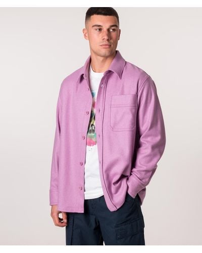 A.P.C. Relaxed Fit Basile Overshirt - Purple