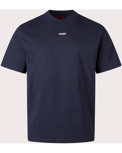 HUGO Relaxed Fit Dapolino T-shirt - Blue