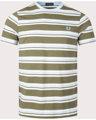 Fred Perry Stripe T-shirt - Green