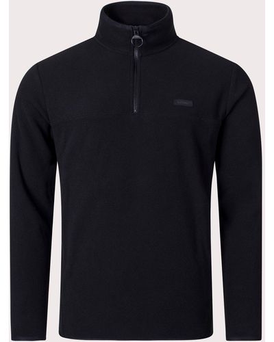 Barbour Quarter Zip Fleece Sweatshirt - Black