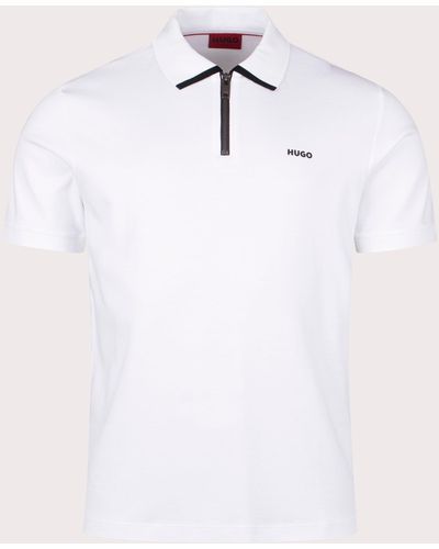 HUGO Dalomino Polo Shirt - White