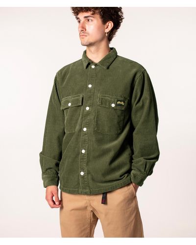 Stan Ray Relaxed Fit Cpo Corduroy Overshirt - Green