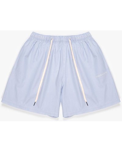 MKI Miyuki-Zoku Relaxed Fit Striped Shorts - Blue