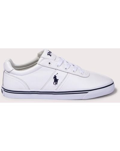 Polo Ralph Lauren Hanford Leather Trainers - White