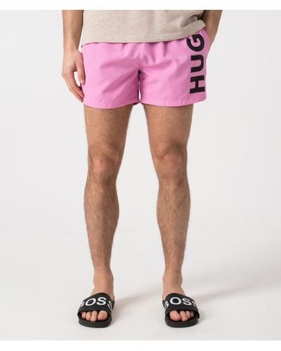 HUGO Abas Lined Swim Shorts - Pink