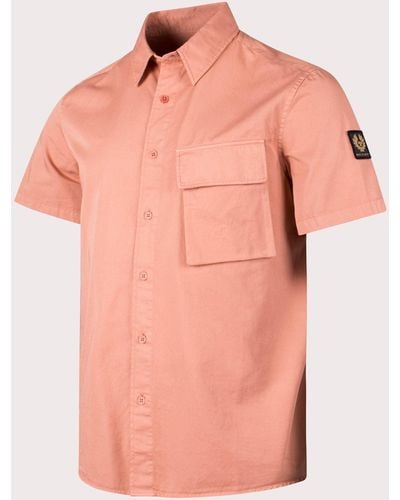 Belstaff Short Sleeve Scale Shirt - Pink