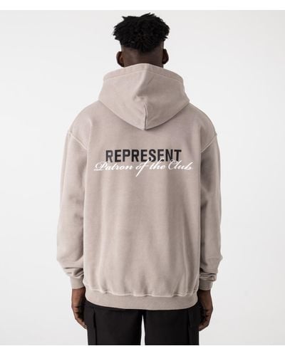 Represent Patron Of The Club Hoodie - Natural