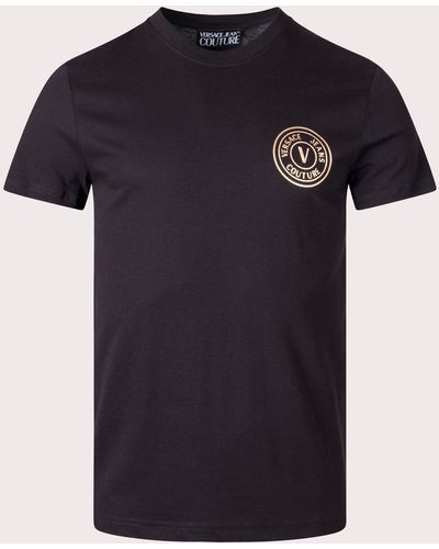 Versace S V Emblem T Foil T-shirt - Black