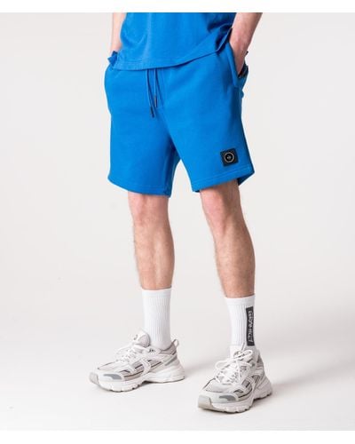 Marshall Artist Regular Fit Siren Fleece Sweat Shorts - Blue