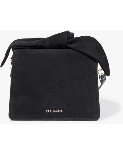 Ted Baker Niyah Soft Knot Bow Mini Crossbody Bag in Black