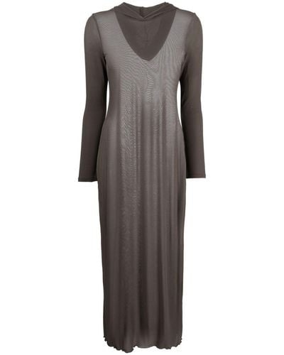 Paloma Wool Mob Semi-Sheer Maxi Dress - Gray