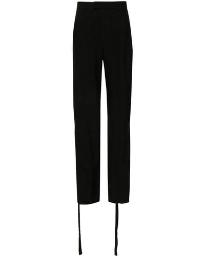 Ann Demeulemeester Panelled-Design Trousers - Black