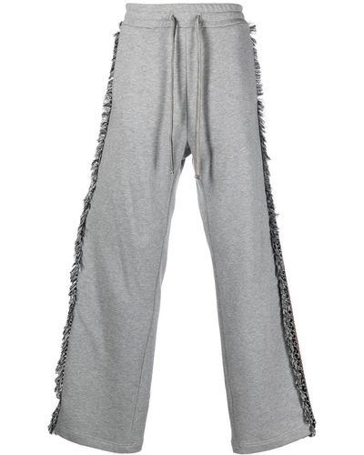 RITOS Embroidered-Detail Track Trousers - Grey