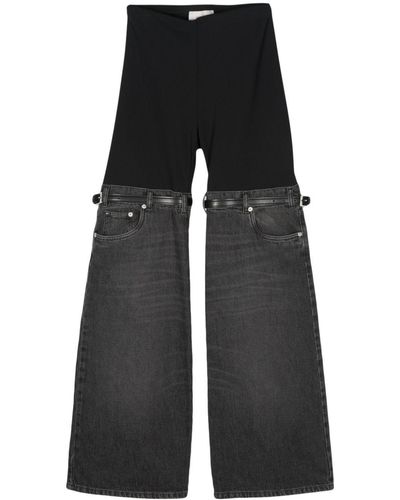 Coperni Hybrid Flared Jeans - Black