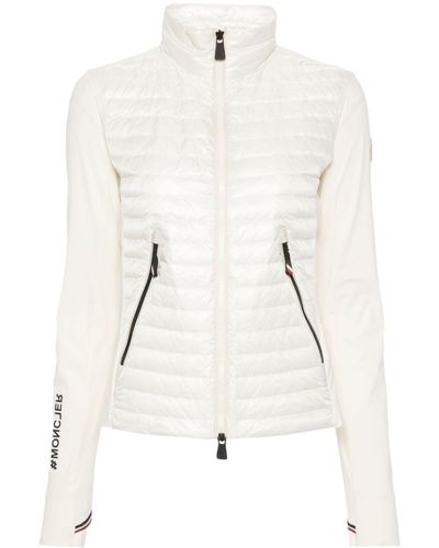 3 MONCLER GRENOBLE Quilted-Panels Lightweight Jacket - White