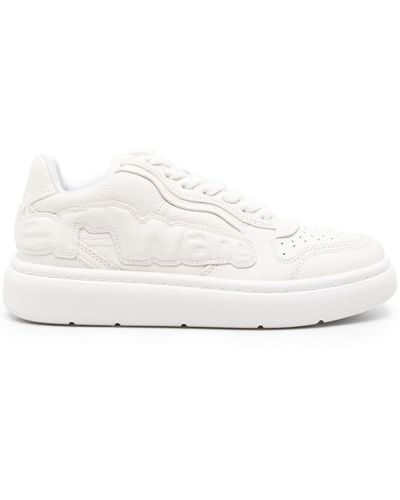 Alexander Wang Logo-Embossed Leather Trainers - White