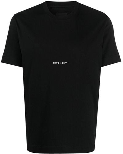 Givenchy Logo-Print Short-Sleeve T-Shirt - Black