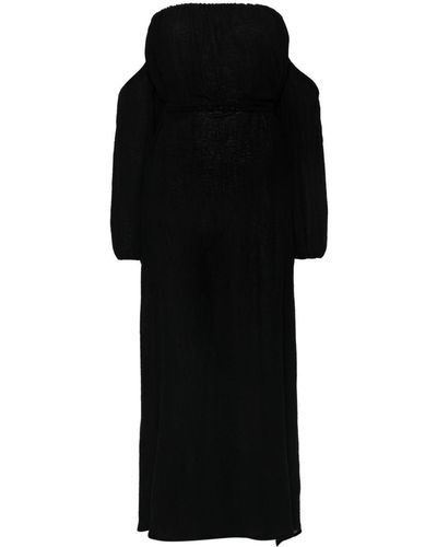 Caravana Kikab Cotton Midi Dress - Black