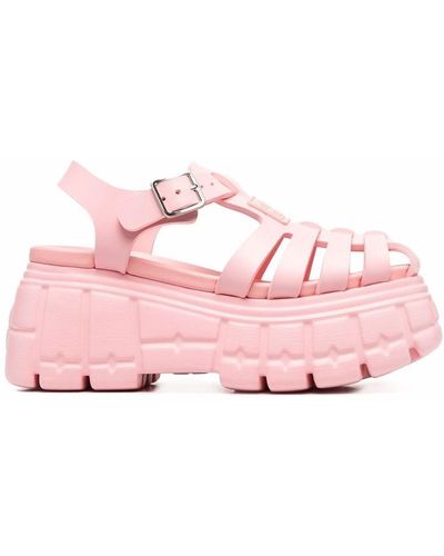 Miu Miu Eva Platform Sandals - Pink