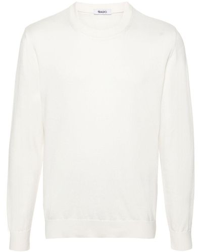 Eraldo Long-Sleeve Cotton Sweater - White