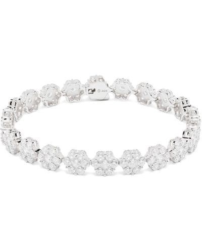 Hatton Labs Daisy Tennis-Chain Bracelet - White