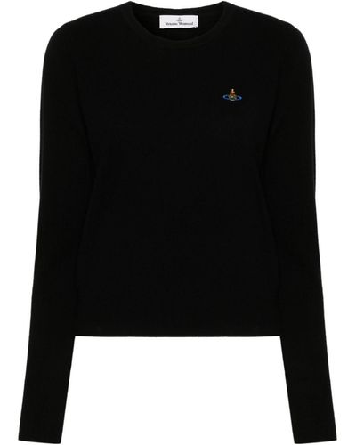 Vivienne Westwood Orb-Embroidered Jumper - Black