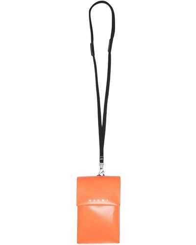 Marni Colour-block Print Shoulder Bag - Orange