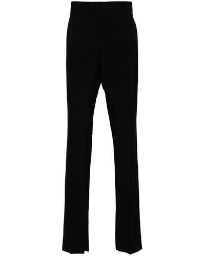 Ann Demeulemeester Pressed-Crease Straight Trousers - Black