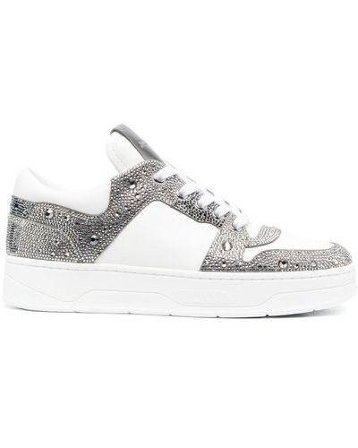 Jimmy Choo Florent Leather Trainers - White
