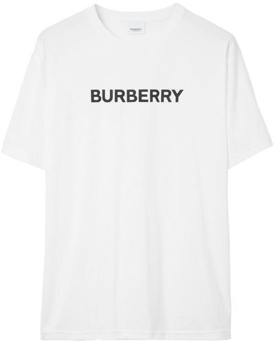 Burberry Logo-Print Cotton T-Shirt - White