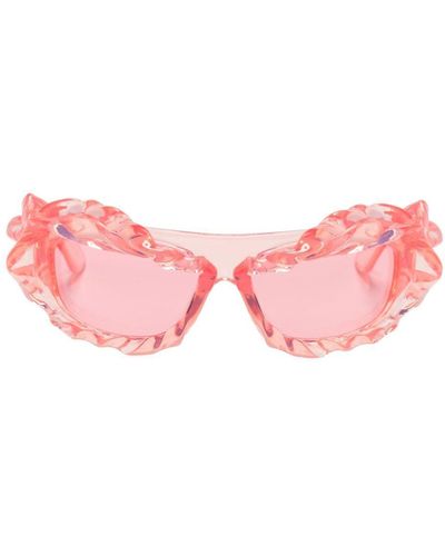 OTTOLINGER Twist-Detail Oversize-Frame Sunglasses - Pink