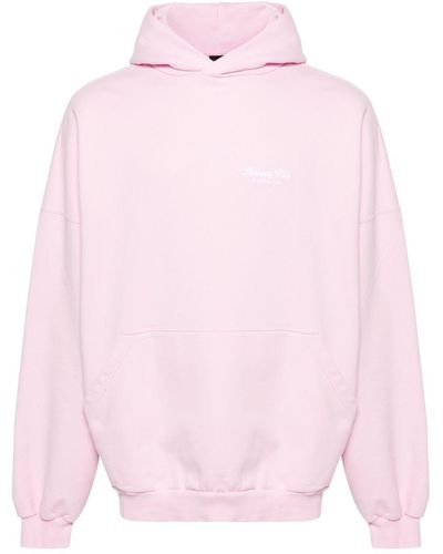 Balenciaga Beverly Hills Embroidered Hoodie - Pink