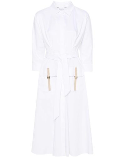 Max Mara Sibari Midi Shirt Dress - White
