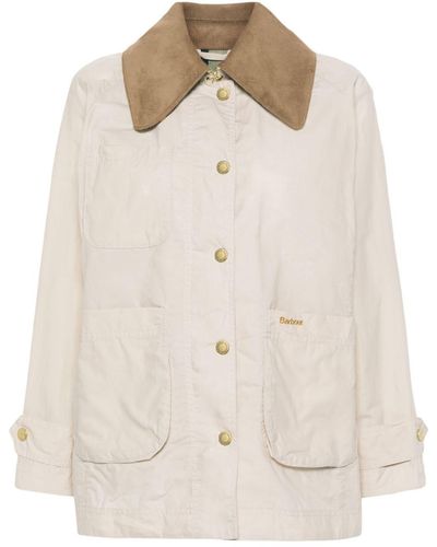 Barbour Hutton Oversized Jacket - Natural