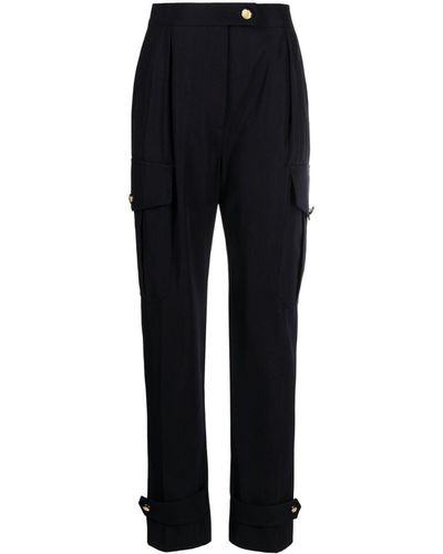 Alexander McQueen Tapered Cargo Trousers - Black