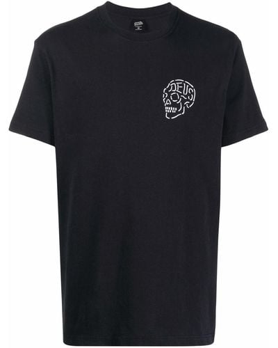 Deus Ex Machina Venice Logo-Print Crewneck T-Shirt - Black