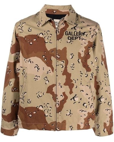 GALLERY DEPT. Montecito Logo-print Shirt Jacket - Brown