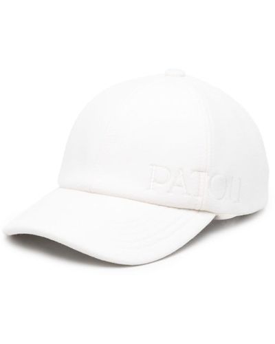 Patou Embroidered-Logo Six-Panel Cap - White