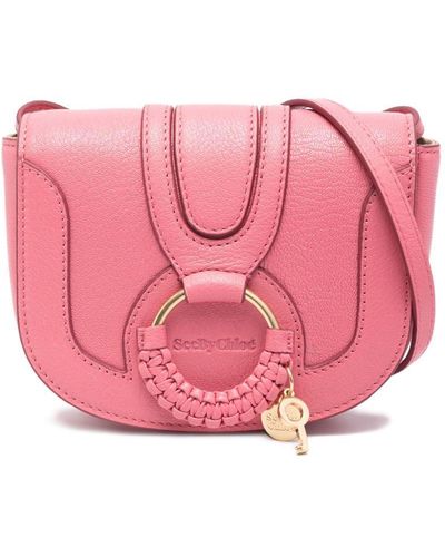 See By Chloé Hana Mini Leather Crossbody Bag - Pink