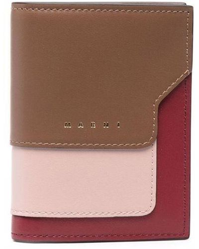Marni Colour-Block Bifold Wallet - White