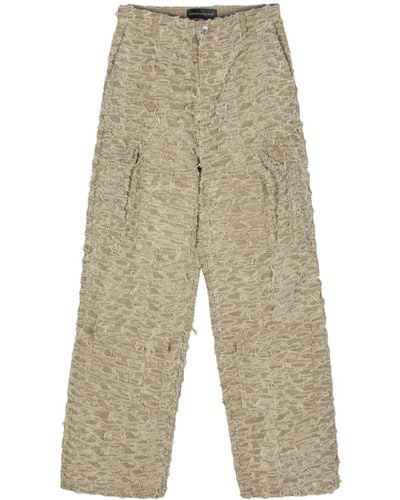 Who Decides War Husk Wide-Leg Trousers - Natural