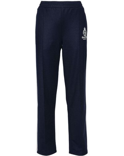 Sporty & Rich Crown Track Trousers - Blue