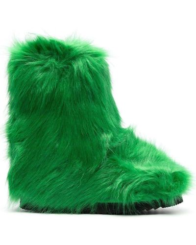 Stand Studio Ryder Faux-fur Boots - Green