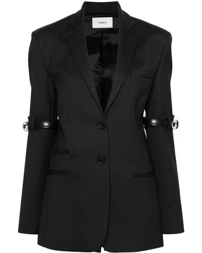 Coperni Hybrid Tailored Blazer - Black